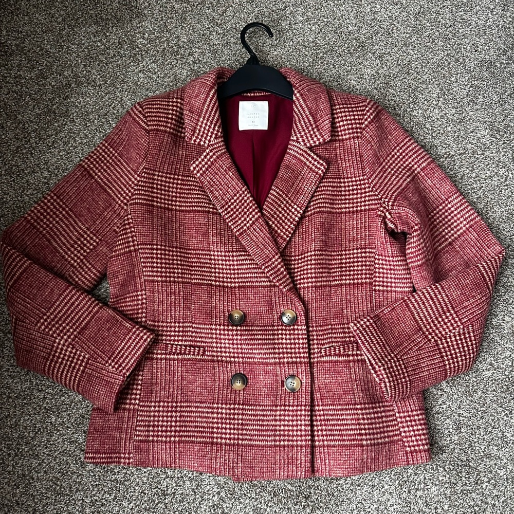 LC Lauren Conrad Plaid Blazer